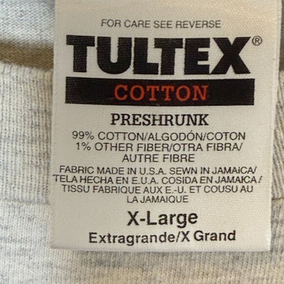 Grand Canyon Graphic Print T-Shirt X-Large Tultex 99% Cotton Gray Pre-Shrunk Tee - Picture 4 of 6